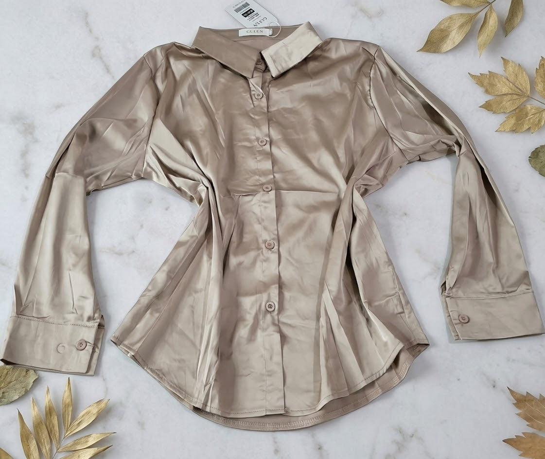 Blusa de satén